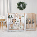 Organic Cotton Baby Crib Bedding Set - Safari Serenity