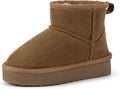 Girls Snow Boots Faux Fur Lined Ankle Booties - Warm, Sparkly Style at