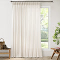 Pinch Pleat Linen Sheer Curtains by DUKIYO for Patio