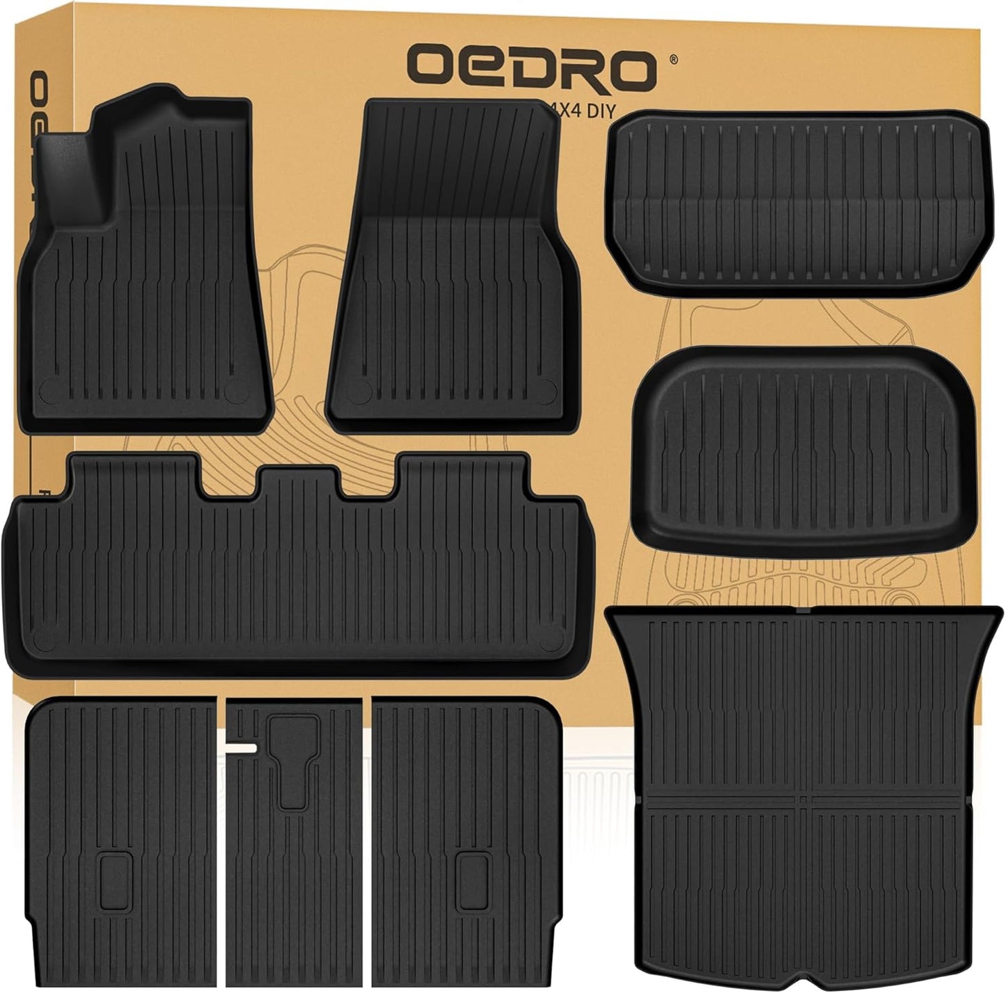 Custom Fit OEDRO Floor Mats & Trunk Mat for Tesla Model Y