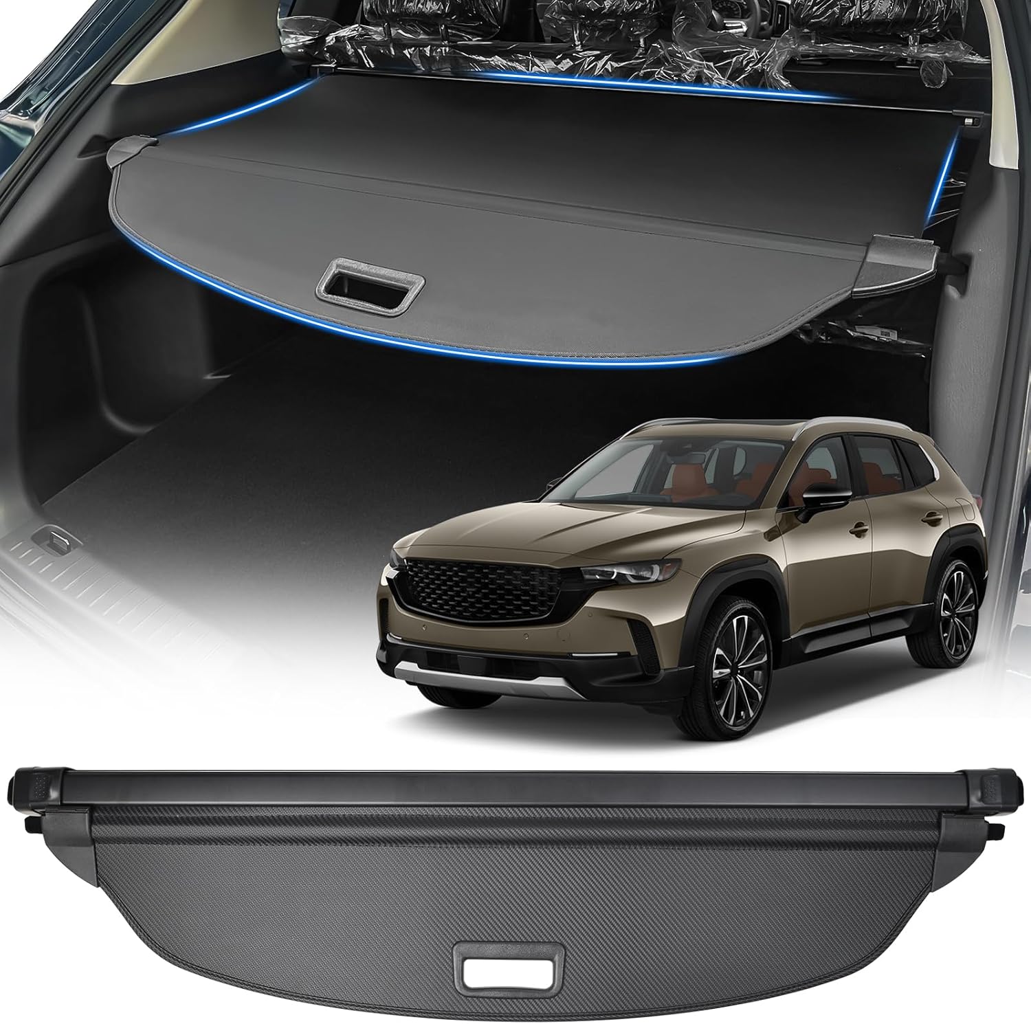 AUXKO Retractable Cargo Cover for Mazda CX-50 2023 2024 2025