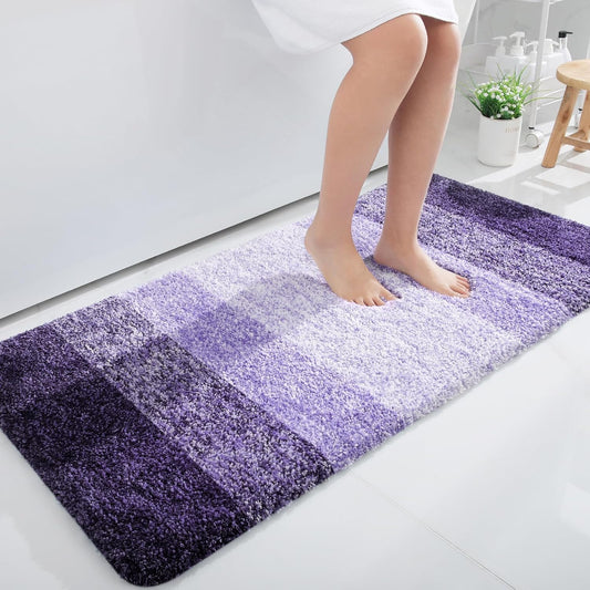 OLANLY Bathroom Runner Rugs 44x24, Soft Microfiber Bath Mats