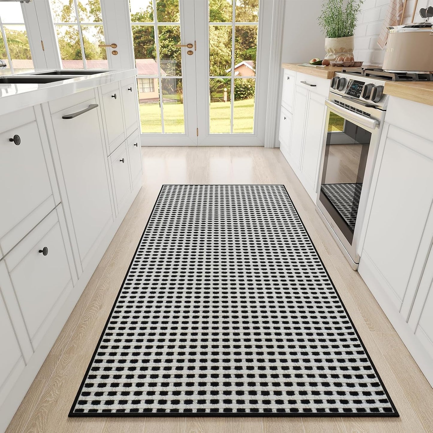 Large Kitchen Runner Rugs Non Slip Washable Chenille Mats