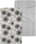 GEOMETRY Kitchen Tea Towels Quick Dry Microfiber Dish Towels - Linen