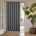 Room Divider Curtain 96 in Long Charcoal Gray - Privacy & Thermal