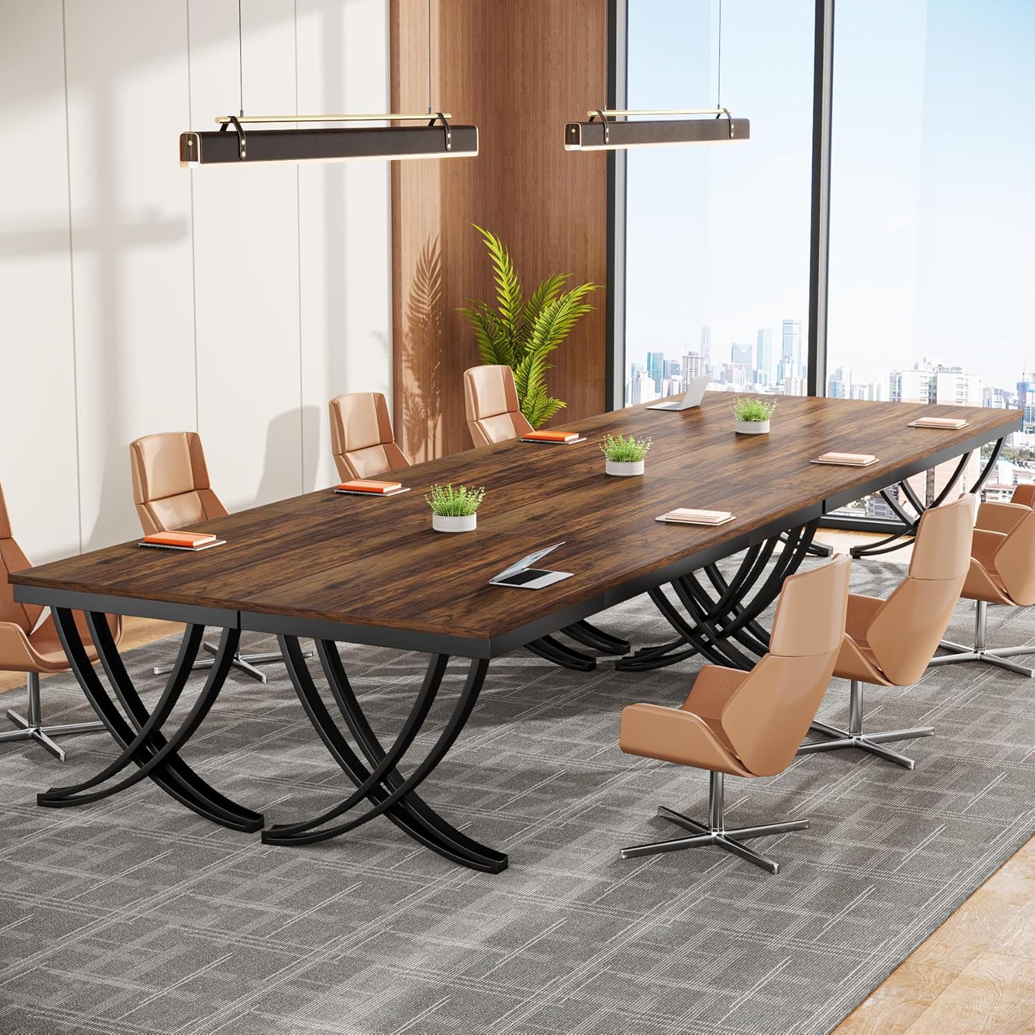 Tribesigns 6.5FT Conference Table for Business Meetings and More