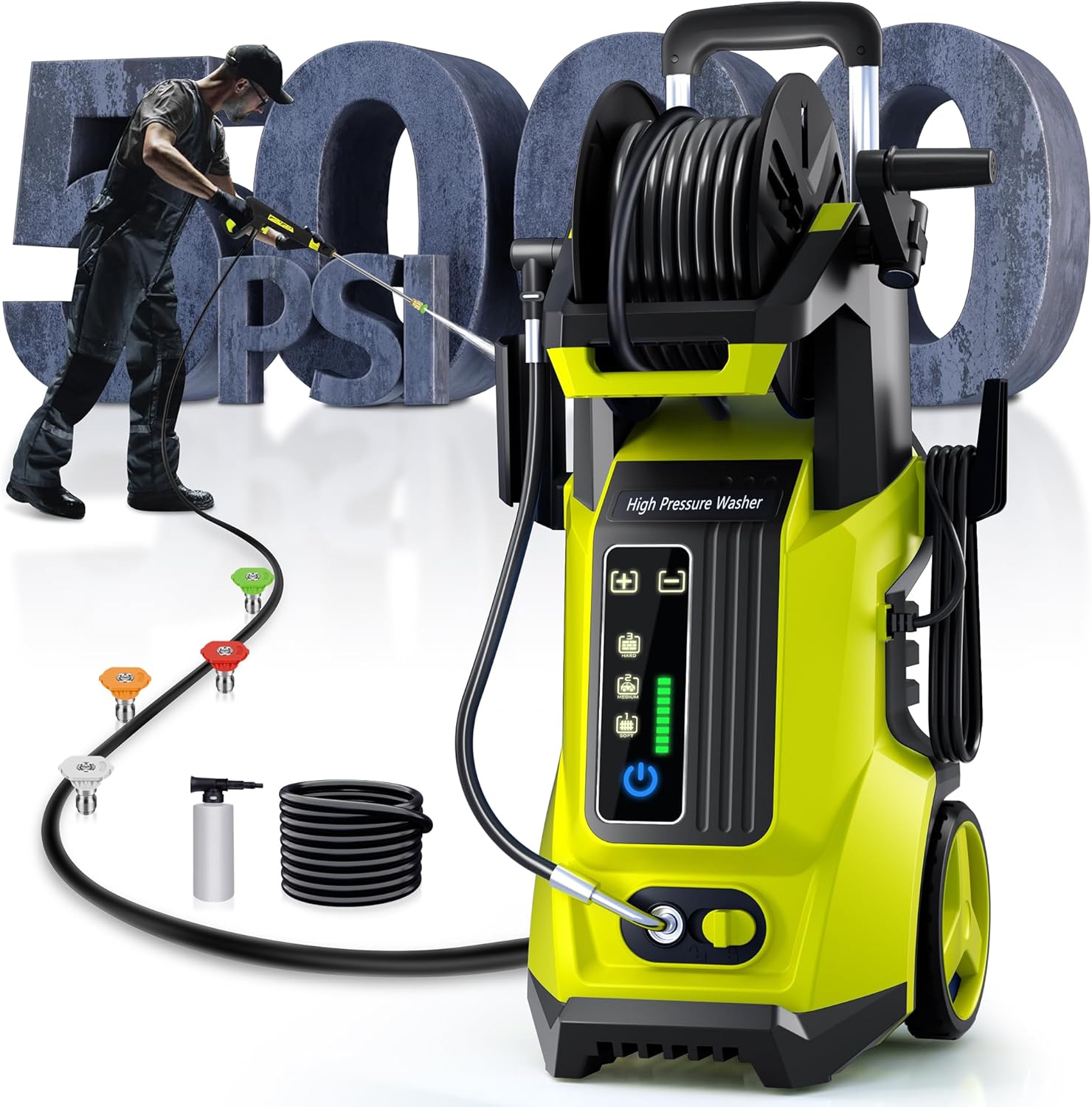 Powerful Electric Pressure Washer 5000PSI for All Cleaning Needs