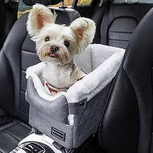 PETSFIT Center Console Dog Car Seat for Small Dogs Up to 12 Lbs