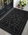 DEXI Front Door Mat Outside Entrance - Heavy Duty Low Profile Doormat