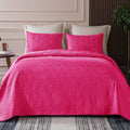 Whale Flotilla King Quilt Bedding Set - Soft Hot Pink King Coverlet