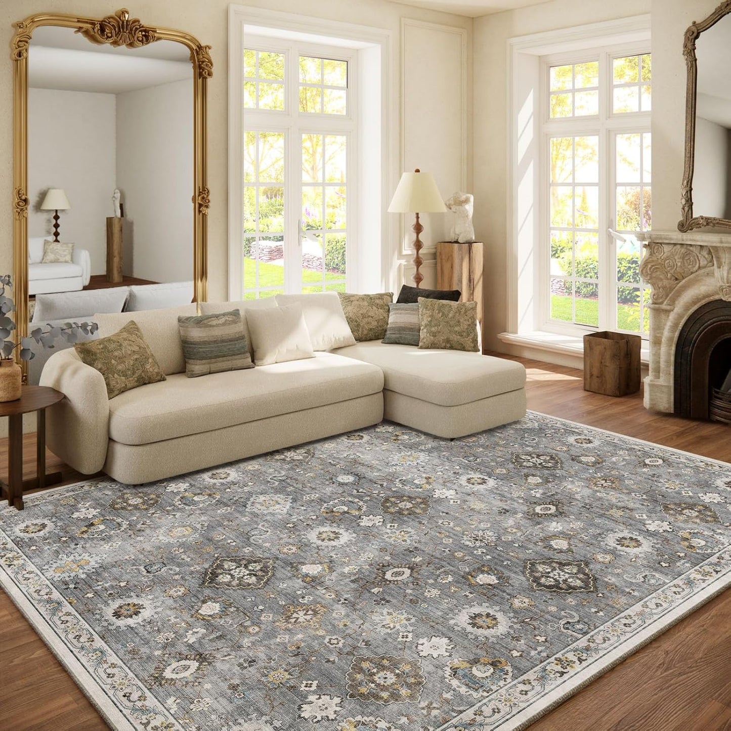 Machine Washable Rug by palohom for Living Room 6ft x 9ft
