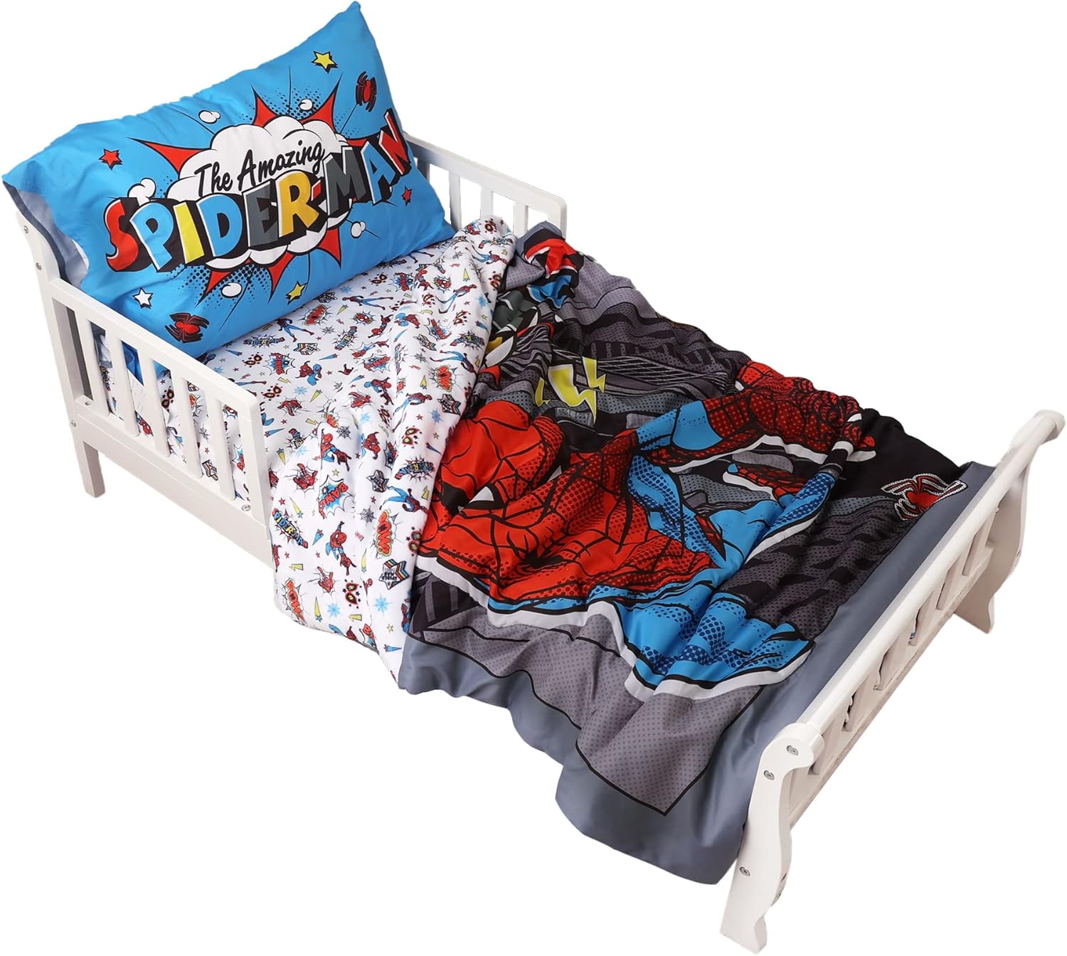 Expressions Marvel Spider-Man Toddler Sheet Set for Kids