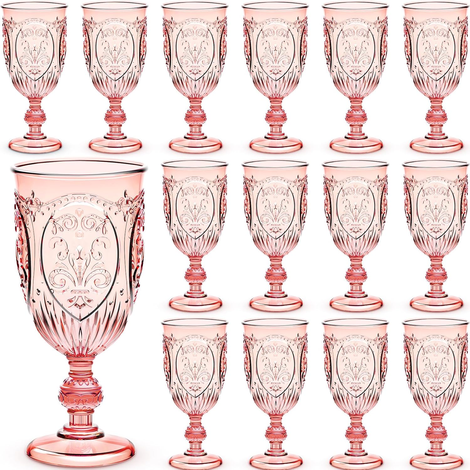 Vintage Plastic Goblets Set of 24 for Elegant Events and Parties
