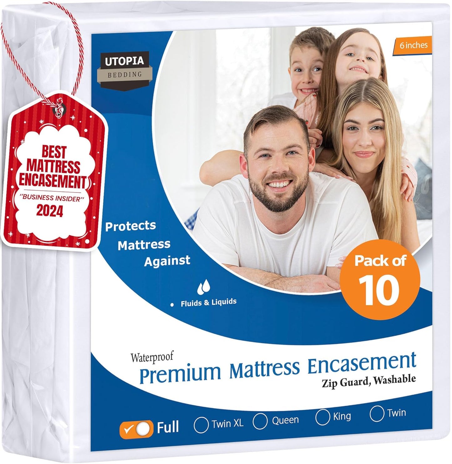 Premium Waterproof Bed Bug Mattress Cover for Full Size Beds