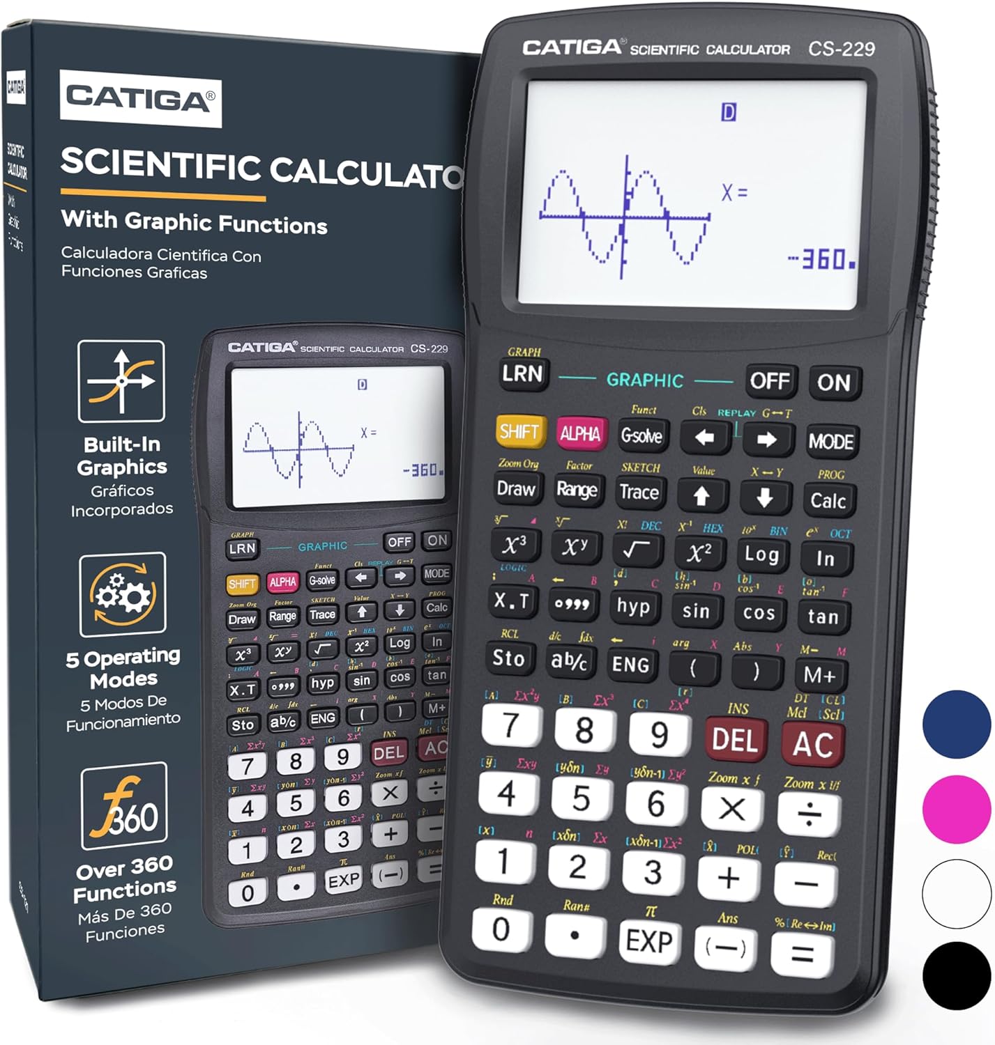 CATIGA Scientific Calculator with Graphic Functions for Students