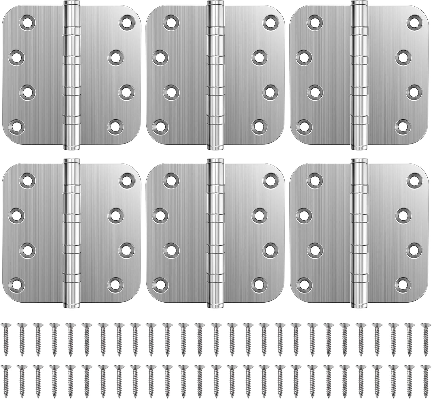 KOLET 4 x 4 Inches Heavy Duty Stainless Steel Door Hinges