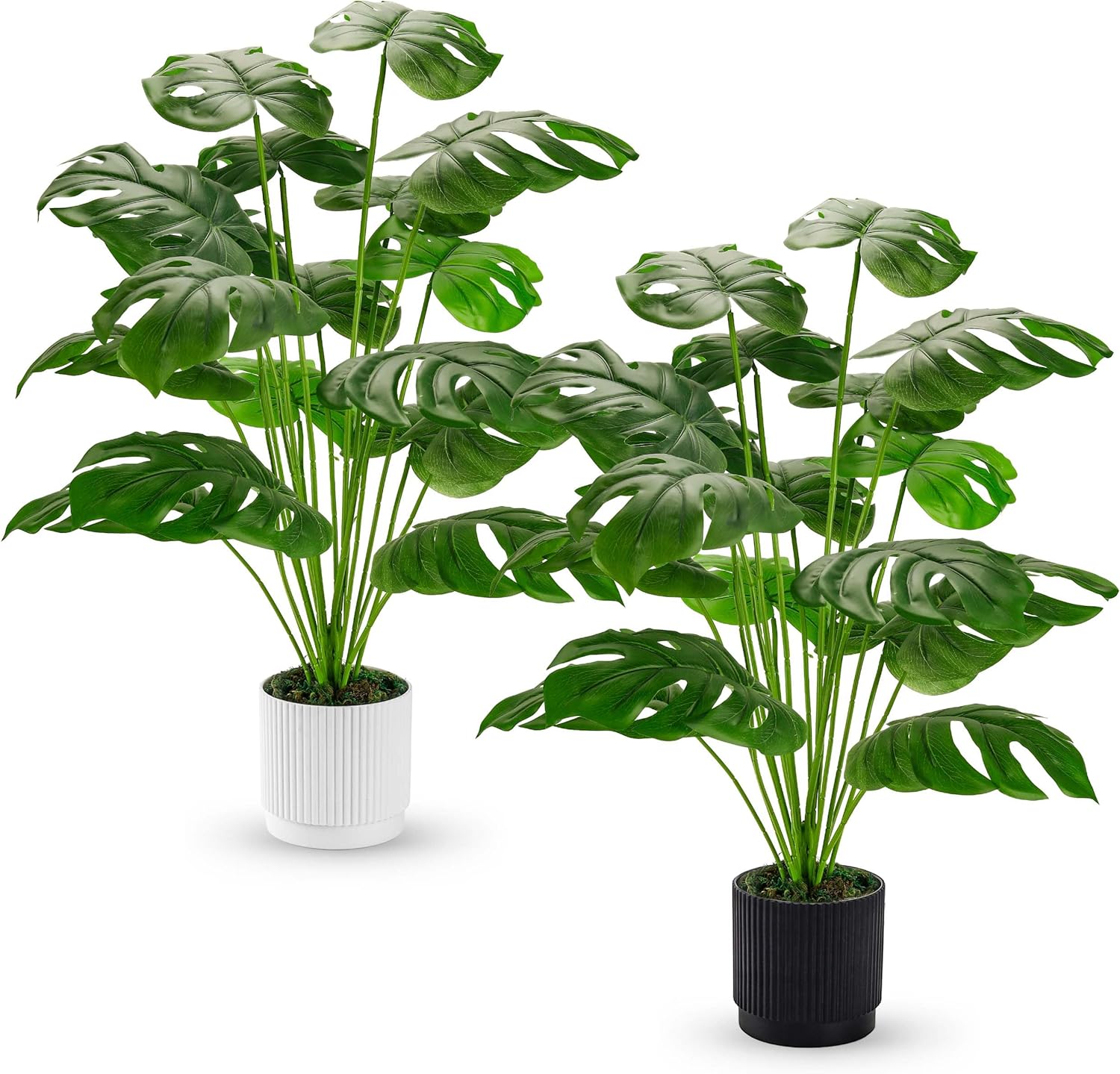 28in Large Artificial Monstera Faux Plants for Home Decor