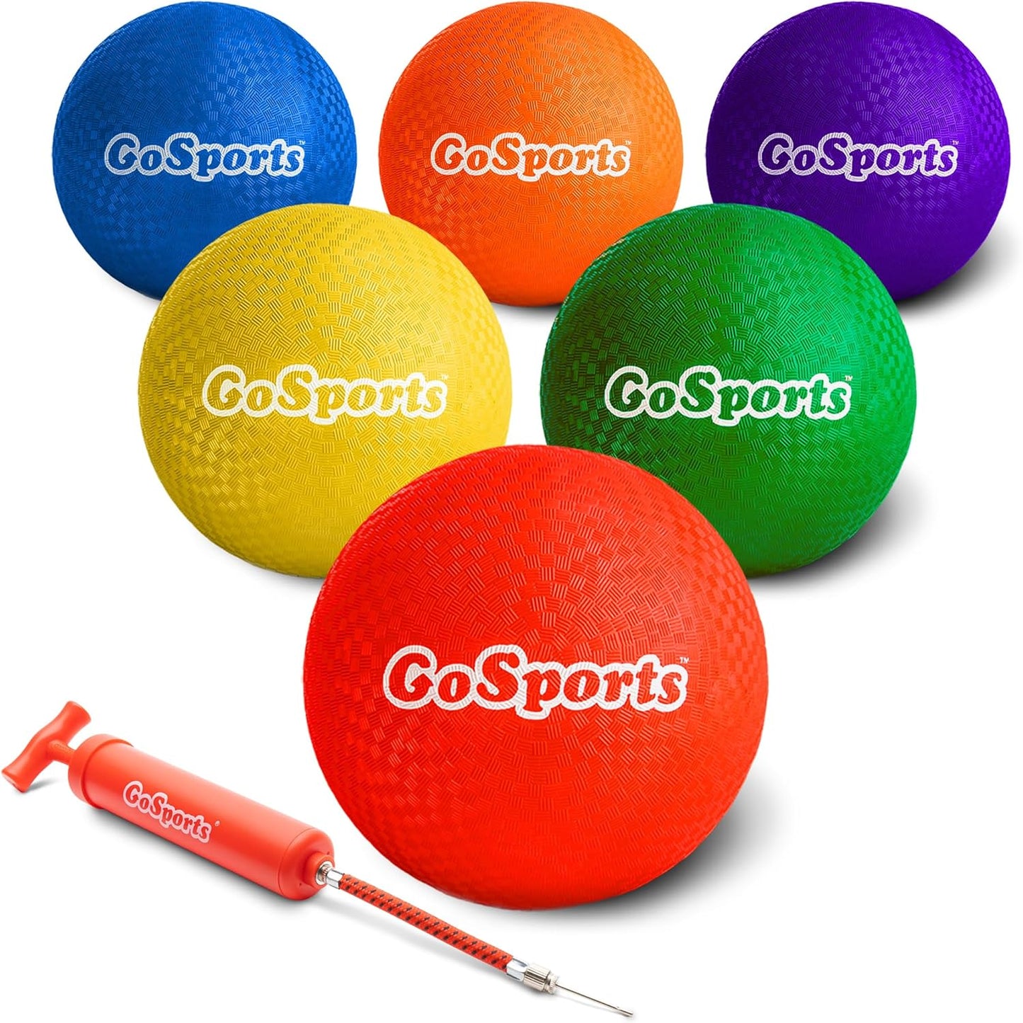 GoSports Playground Balls for Kids - Heavy Duty Set of 6