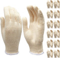 Safety gloves white cotton bbq heat liners grilling work glove men