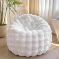 Fluffy Faux Rabbit Fur Bean Bag Cover 3ft - Cozy Storage Seat