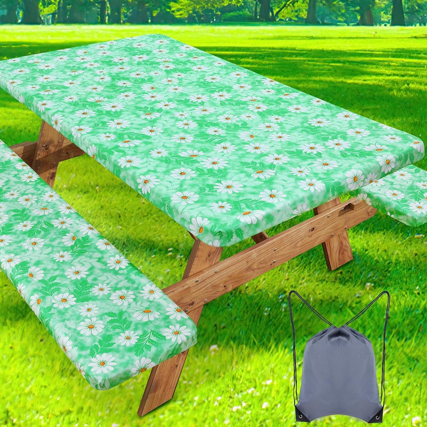 Waterproof Picnic Table Cover with Bench Covers for Outdoor Use