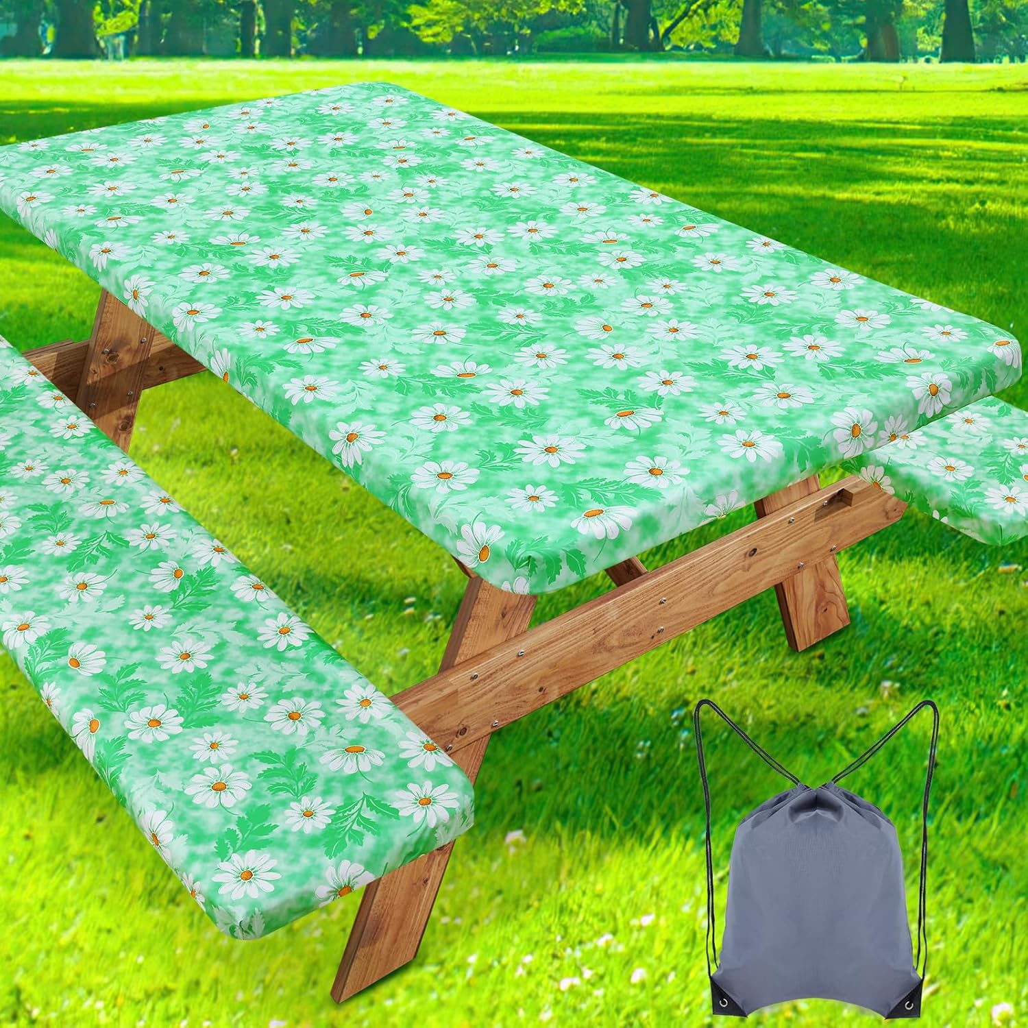 Waterproof Picnic Table Cover with Bench Covers for Outdoor Use