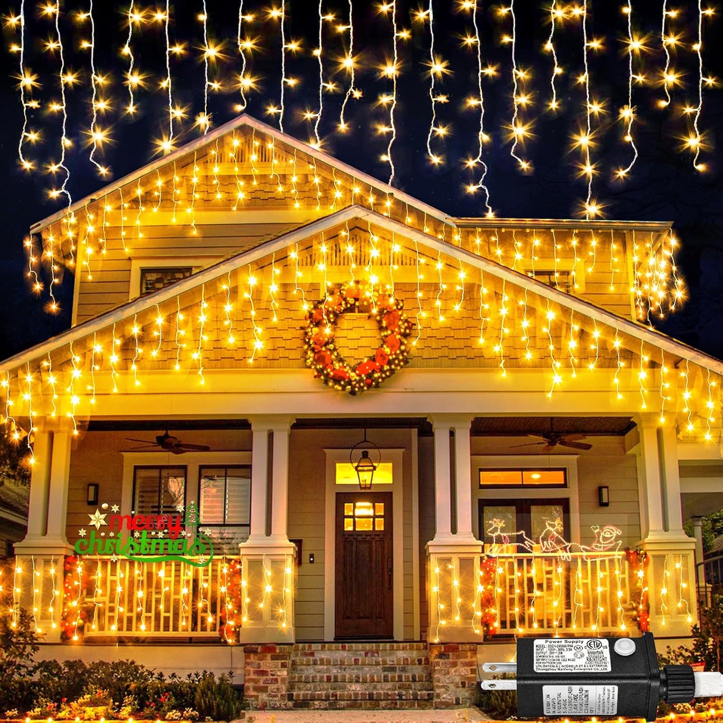 Warm White Christmas Lights Outdoor for Holiday Decoration