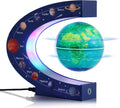 Magnetic Levitation Floating 3in Globe with Color Lamp - Desk Decor