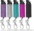 Pepper Spray Keychain for Women Bling It On - Glitter Purple 0.5 fl oz