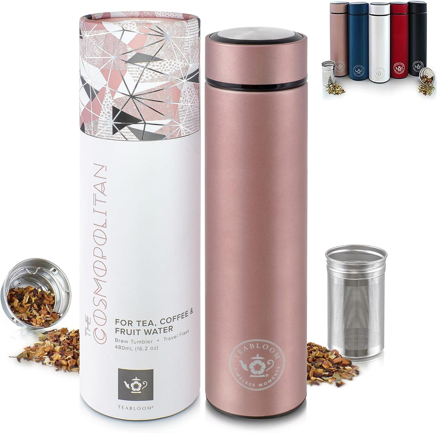 Teabloom All-Brew Travel Tumbler - Versatile Insulated Flask