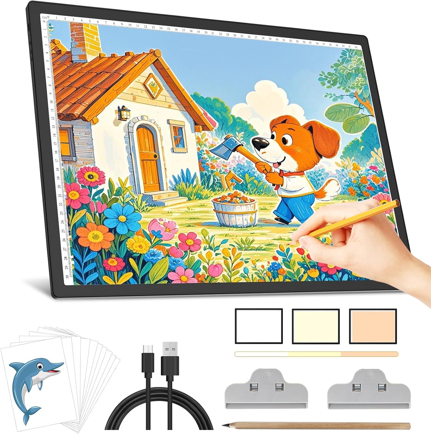 Rechargeable A3 Light Pad for Tracing and Diamond Painting