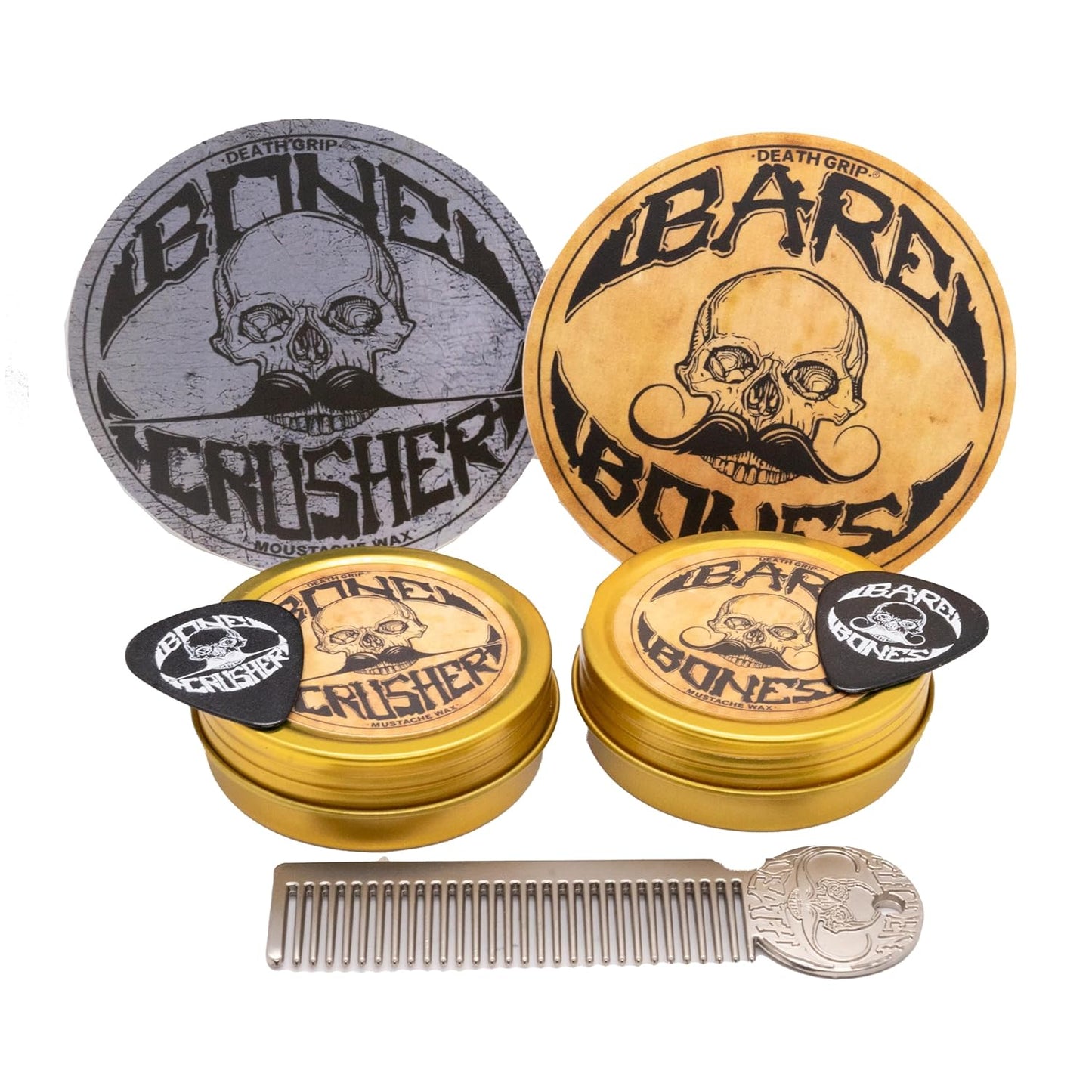Moustache Care Gift Set - Bone Crusher & Bare Bones Combo