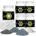 Rock Tumbler Grit Kit 4-Step with Plastic Filler - Complete Tumbler