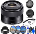 Sony E 35mm f/1.8 OSS Lens with Filter Kit and Cleaning Gear