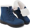 HARENCE Winter Snow Boots for Women - Warm Fur Lined Ankle Booties