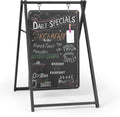 Ilyapa Modern Metal Double Sided Swinging Chalkboard Sidewalk Sign