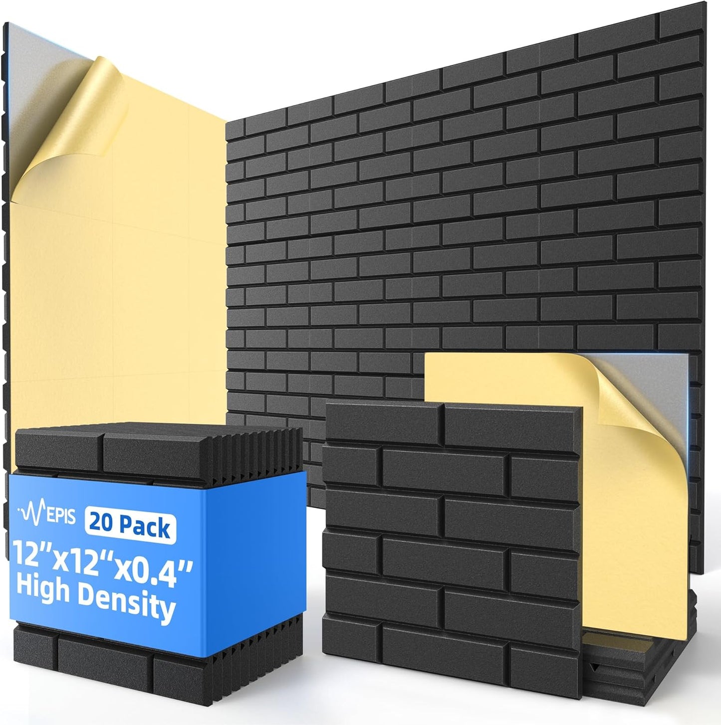 20 Pack Acoustic Panels for Soundproofing Home Studio Decor