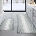 Bathroom Rugs and Mats Set 2 Piece Chenille - Thick Absorbent Soft