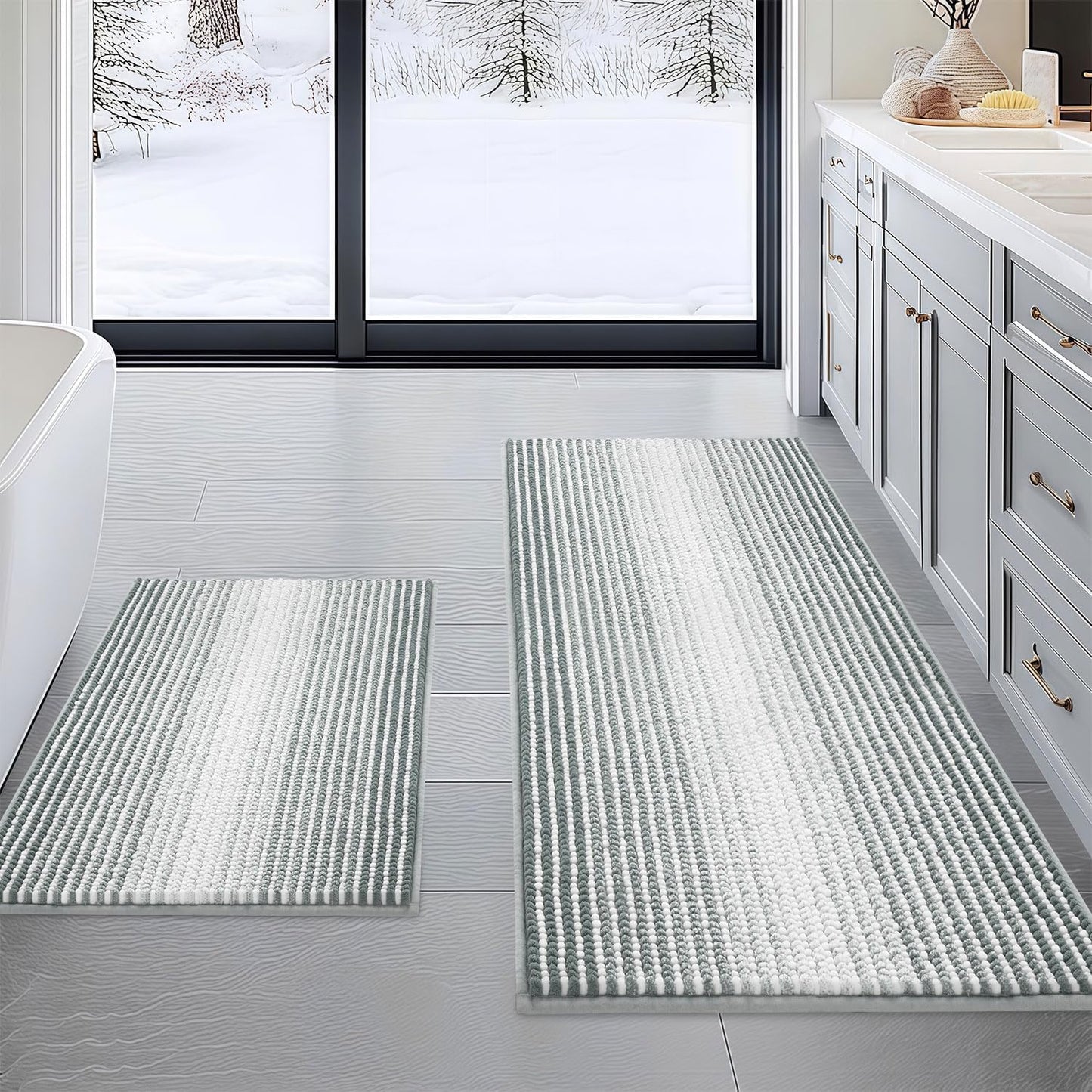 BSICPRO Bathroom Rugs and Mats Set for Ultimate Comfort