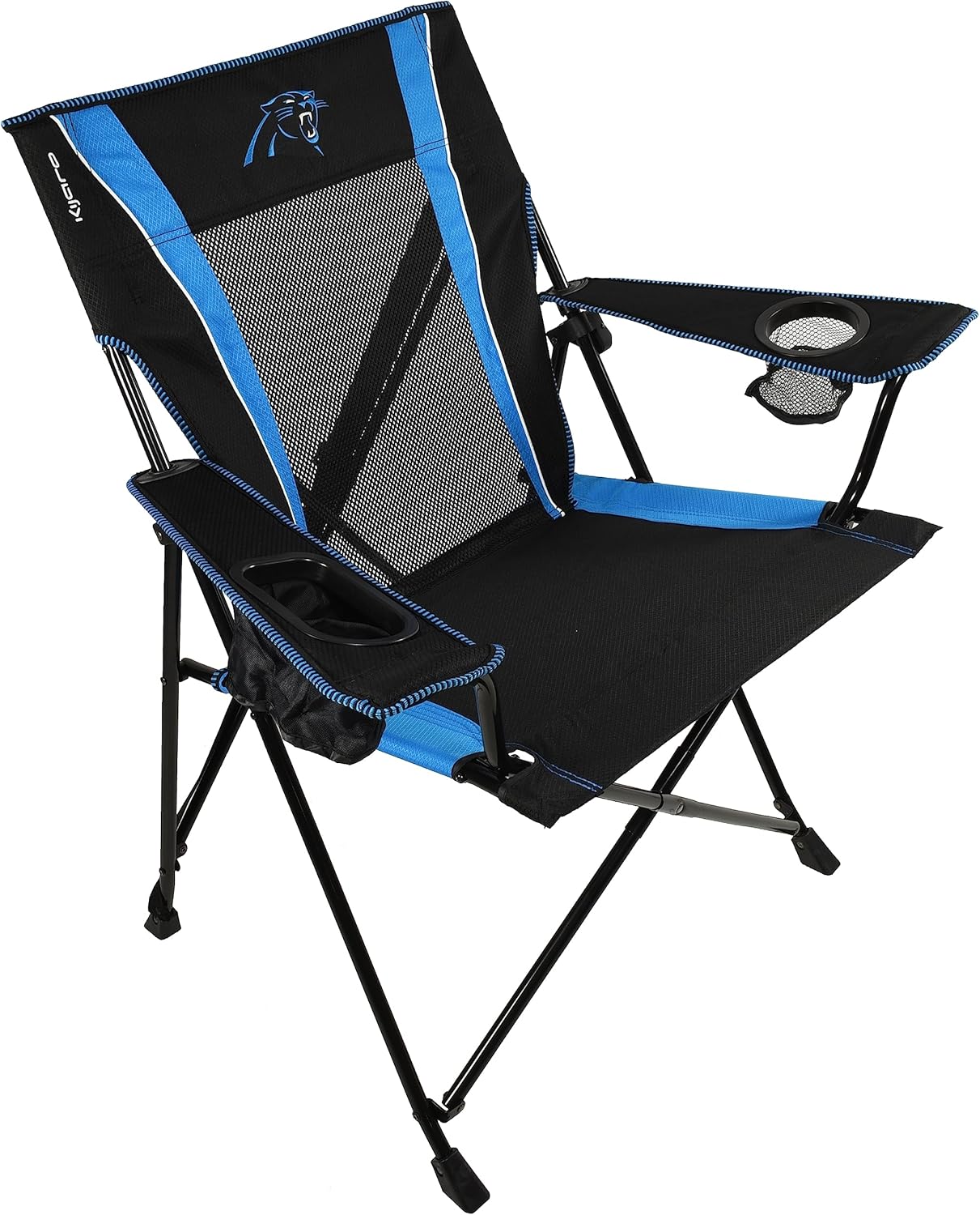 Kijaro Dual Lock Pro Folding Chair for Sports Fans - Carolina Panthers