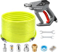 Sewer Jetter Kit for Pressure Washer 100 FT - Powerful Drain Cleaner