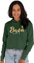 Blue 84 Women's Vintage Crop Hoodie - Baylor Bears Cropped Comfort