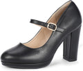 Mary Jane Platform Heels Pumps - Chunky 4in Block Heels