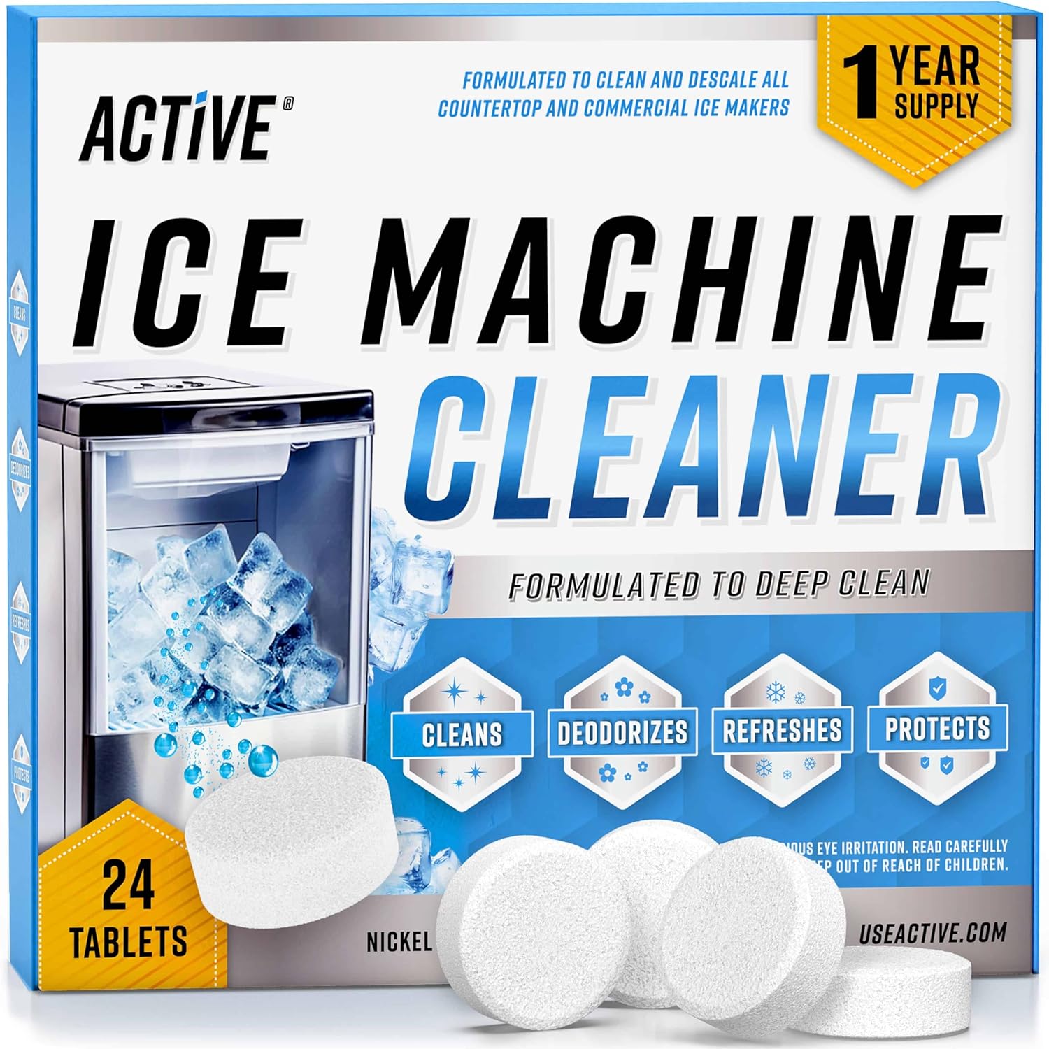 Powerful Ice Machine Descaler | 24 Tablets | 1 Yr Supply