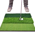 GoSports Tri-Turf XL Golf Practice Hitting Mat for Swing Mastery