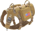 Tactical Dog Harness Medium - No Pull Service Vest with Pockets
