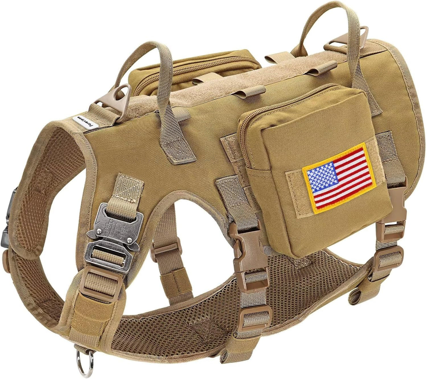 Forestpaw Tactical Dog Harness for Medium Dogs with Handle