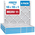 Aerostar 16x16x1 MERV 11 Pleated Air Filters - 6 Pack