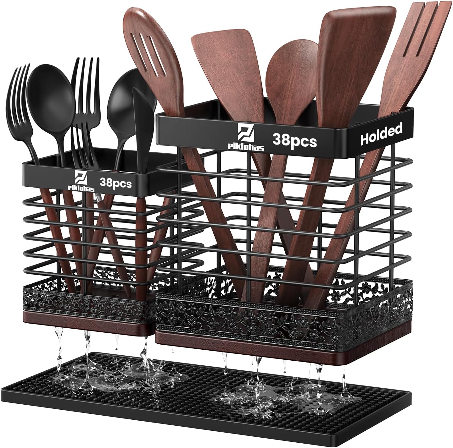 Extra Large Utensil Holder for Kitchen Counter - Organize with Ease