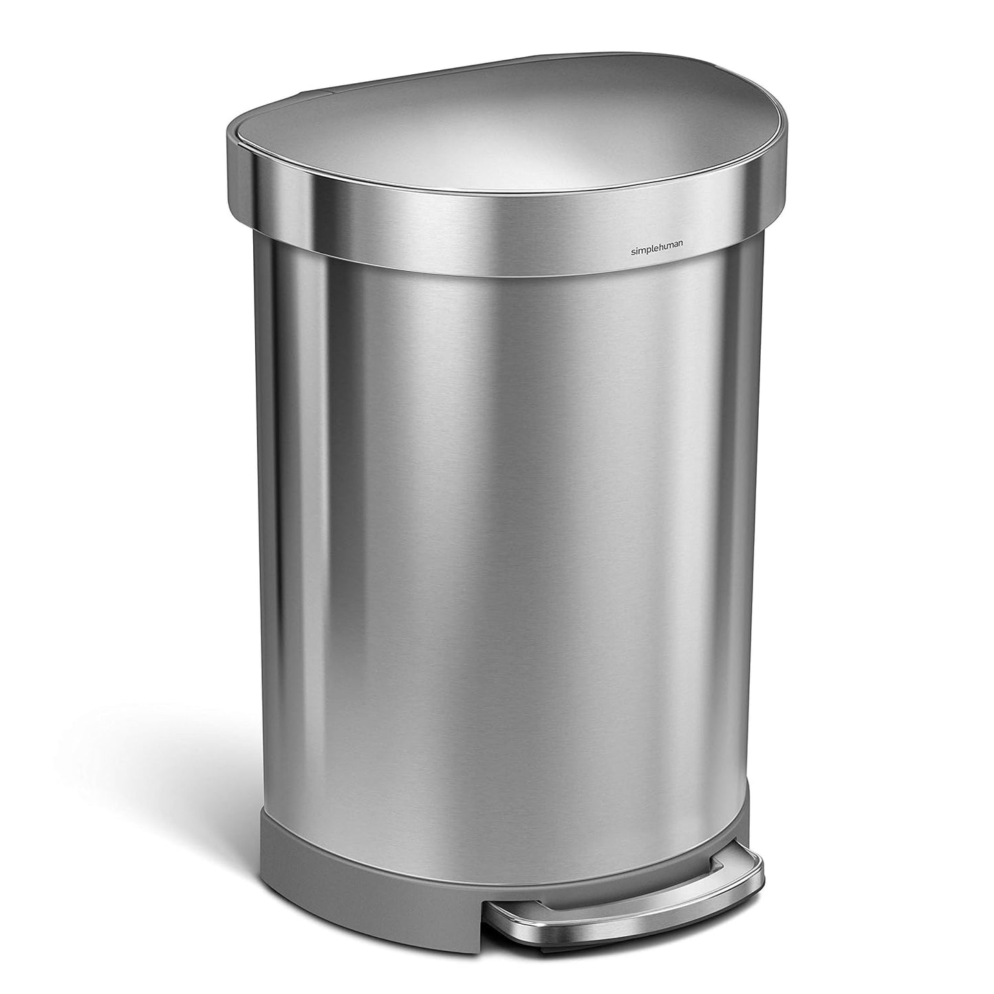 simplehuman 60 Liter Semi-Round Hands-Free Kitchen Trash Can